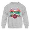 Asheville, North Carolina Youth Sweatshirt - Retro Hippie Youth Asheville Crewneck Sweatshirt