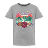 Asheville, North Carolina - Hippie Style Toddler T-Shirt - heather gray