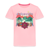 Asheville, North Carolina - Hippie Style Toddler T-Shirt - pink