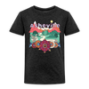 Asheville, North Carolina - Hippie Style Toddler T-Shirt - charcoal grey