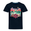 Asheville, North Carolina - Hippie Style Toddler T-Shirt - deep navy