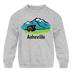 Asheville, North Carolina Bear - Youth Sweatshirt - heather gray