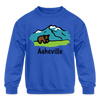 Asheville, North Carolina Bear - Youth Sweatshirt - royal blue