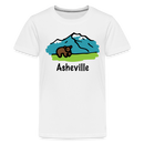 Asheville, North Carolina - Youth T-Shirt - white
