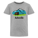 Asheville, North Carolina - Youth T-Shirt - heather gray