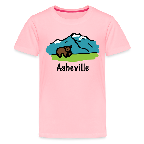 Asheville, North Carolina - Youth T-Shirt - pink