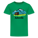 Asheville, North Carolina - Youth T-Shirt - kelly green