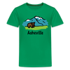 Asheville, North Carolina - Youth T-Shirt - kelly green