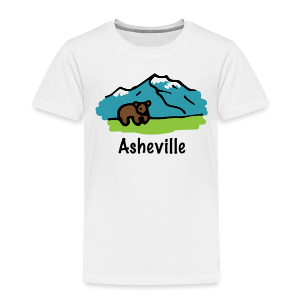 Asheville, North Carolina - Toddler T-Shirt - white