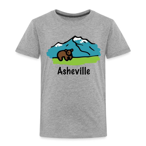 Asheville, North Carolina - Toddler T-Shirt - heather gray