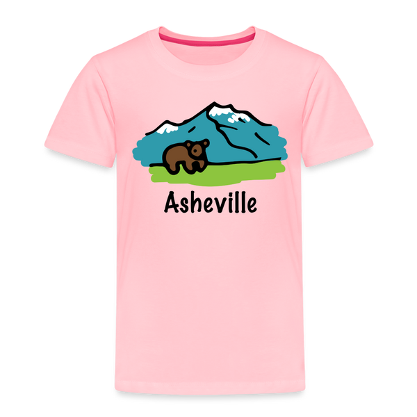 Asheville, North Carolina - Toddler T-Shirt - pink