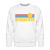 Premium Minnesota Sweatshirt - Retro Sun Premium Men's Minnesota Sweatshirt - white