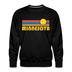 Premium Minnesota Sweatshirt - Retro Sun Premium Men's Minnesota Sweatshirt - black