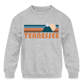 Tennessee Youth Sweatshirt - Retro Mountain Youth Tennessee Crewneck Sweatshirt