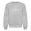 Chicago, Illinois Sweatshirt - Skyline Chicago Crewneck Sweatshirt - heather gray