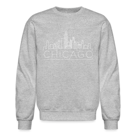 Chicago, Illinois Sweatshirt - Skyline Chicago Crewneck Sweatshirt